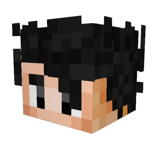 loveformula Minecraft avatar head, 3D render
