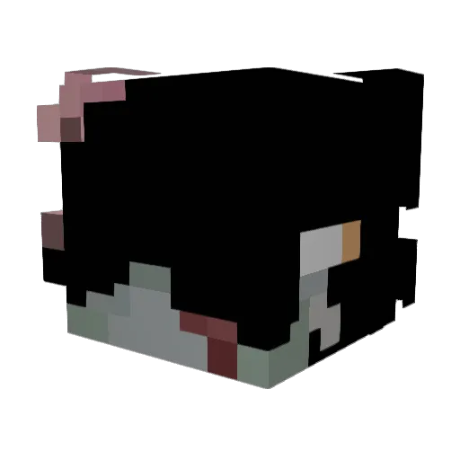 lovegettinghigh Minecraft avatar head, 3D render