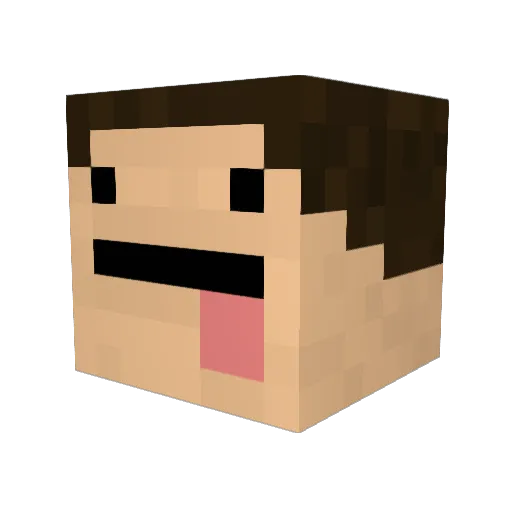 lovei1004 Minecraft avatar head, 3D render