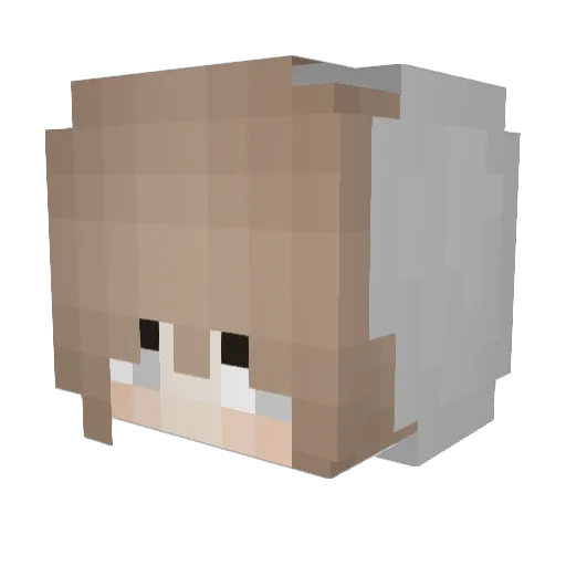 loveisendless Minecraft avatar head, 3D render