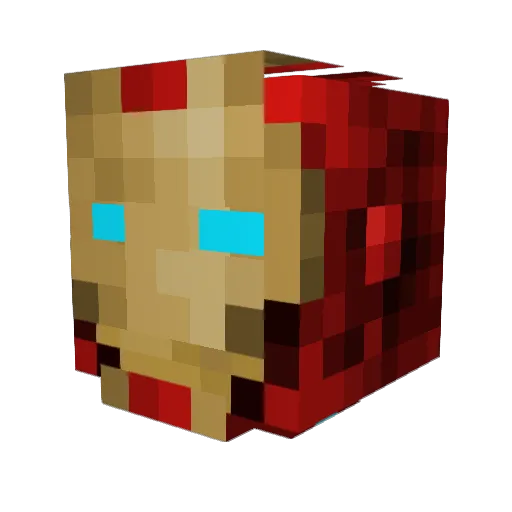 lovelesspoison Minecraft avatar head, 3D render