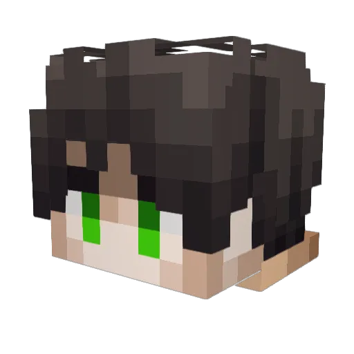 loveleviackerman Minecraft avatar head, 3D render