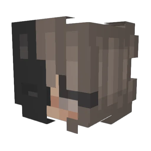 loveliestbunny Minecraft avatar head, 3D render