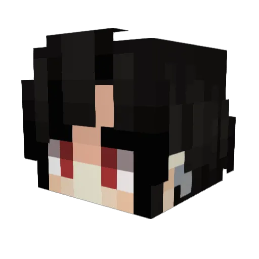 lovelife001 Minecraft avatar head, 3D render