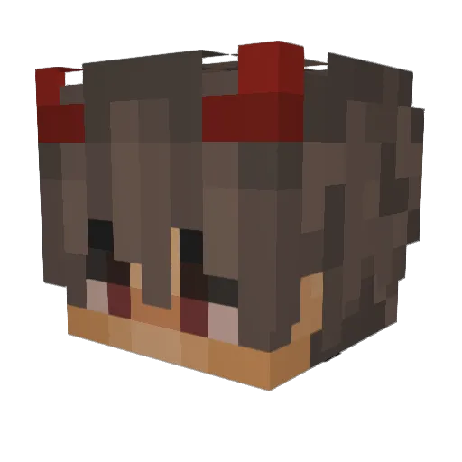 lovell1 Minecraft avatar head, 3D render