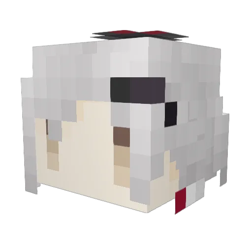 lovell69 Minecraft avatar head, 3D render
