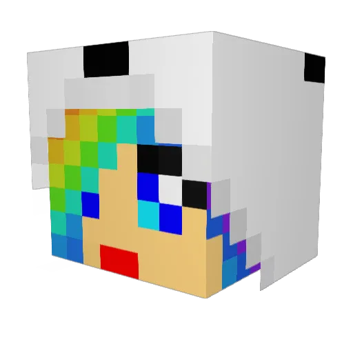 lovelol1 Minecraft avatar head, 3D render