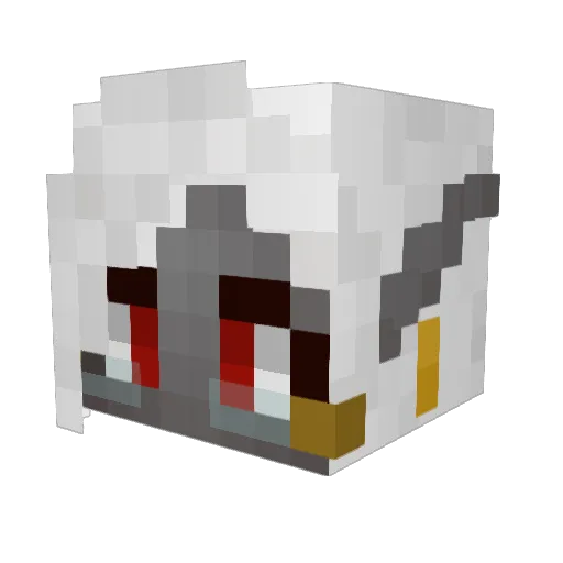 lovelorn Minecraft avatar head, 3D render