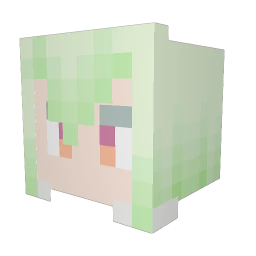 loveloveguilty Minecraft avatar head, 3D render
