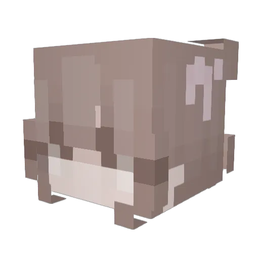 loveluh Minecraft avatar head, 3D render
