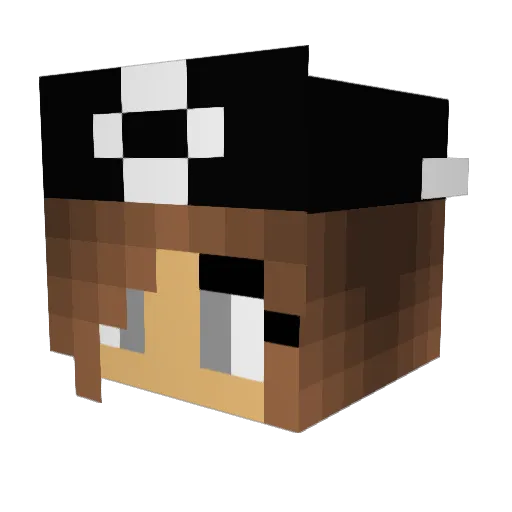 lovely04 Minecraft avatar head, 3D render