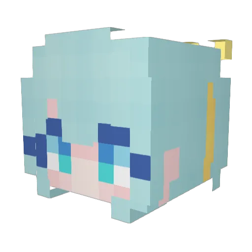 lovely1004 Minecraft avatar head, 3D render