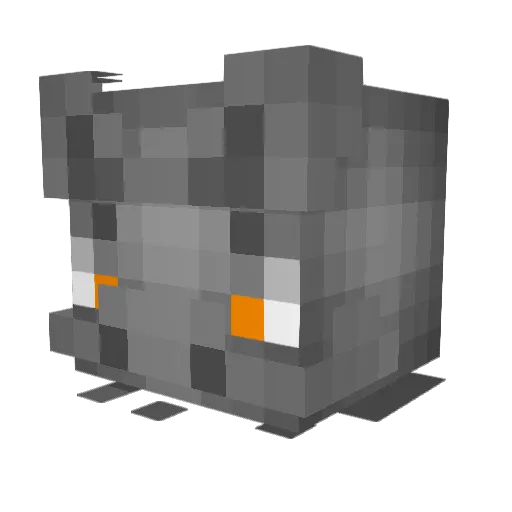 lovely_serif Minecraft avatar head, 3D render
