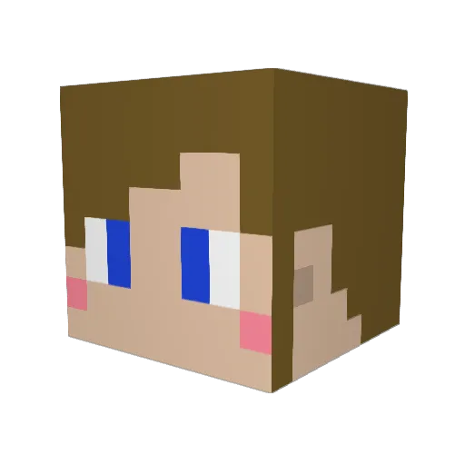 lovelydeath19 Minecraft avatar head, 3D render