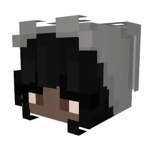 lovelyh0pe Minecraft avatar head, 3D render