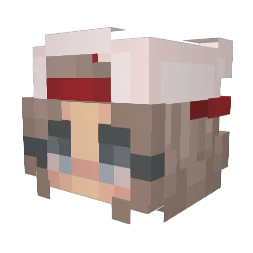lovelylady200445 Minecraft avatar head, 3D render
