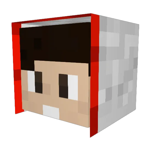 lovemyself64 Minecraft avatar head, 3D render