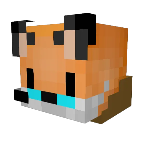 lovenek0 Minecraft avatar head, 3D render