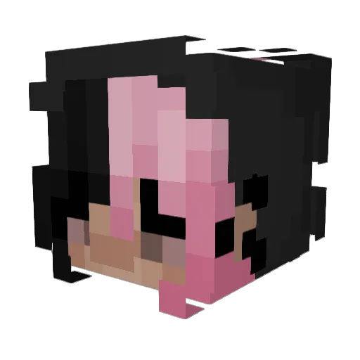 loventokyo Minecraft avatar head, 3D render