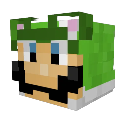 loveofeden Minecraft avatar head, 3D render