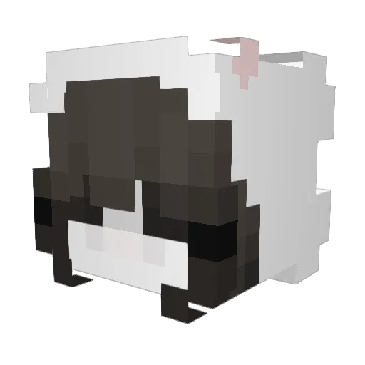 lovepastdue Minecraft avatar head, 3D render