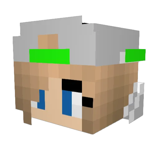 lovepoezen2003 Minecraft avatar head, 3D render