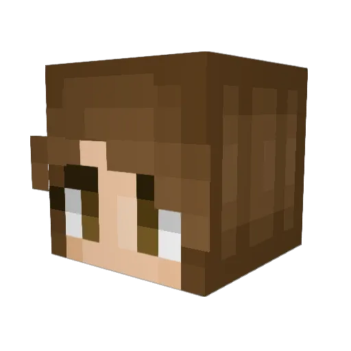 lover7 Minecraft avatar head, 3D render