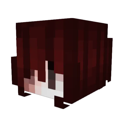 loverelation Minecraft avatar head, 3D render
