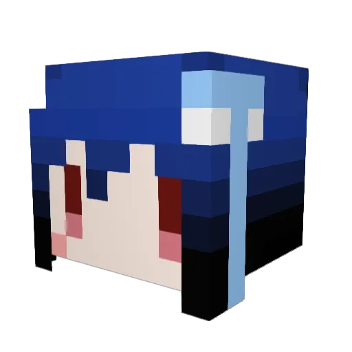 loversmile Minecraft avatar head, 3D render
