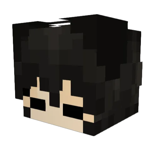 loversoup Minecraft avatar head, 3D render