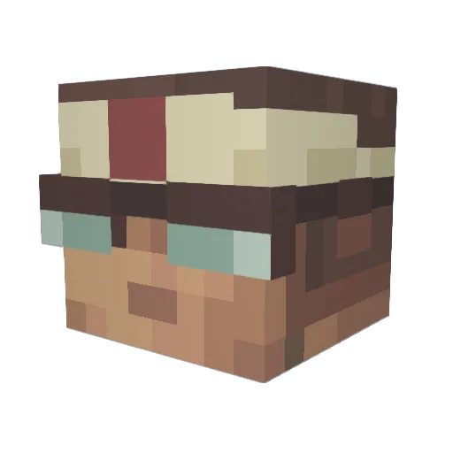 lovesausag Minecraft avatar head, 3D render