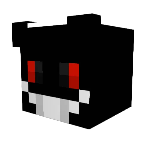lovesickPup1 Minecraft avatar head, 3D render