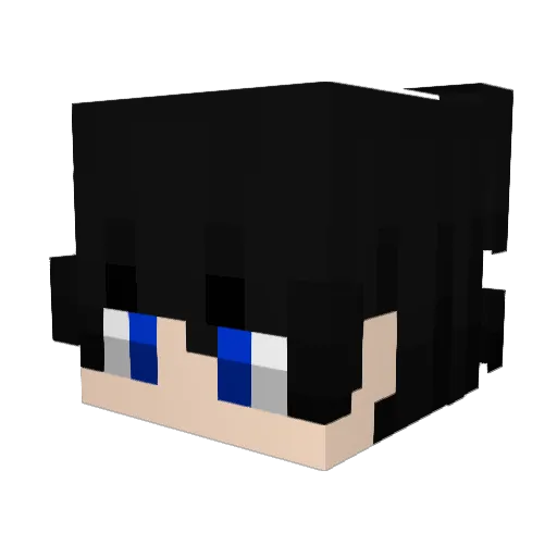 lovesongss Minecraft avatar head, 3D render