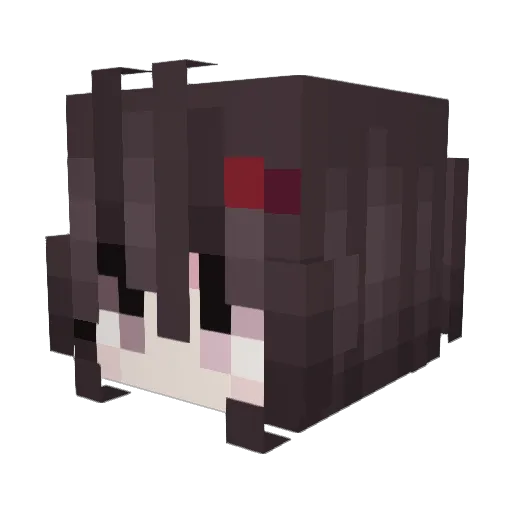 lovesvice Minecraft avatar head, 3D render