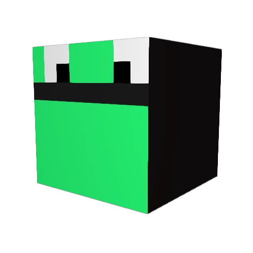 lovetodance40 Minecraft avatar head, 3D render