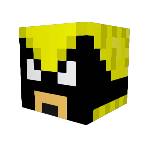 lovett14 Minecraft avatar head, 3D render