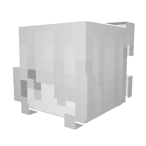 loveutodeath Minecraft avatar head, 3D render