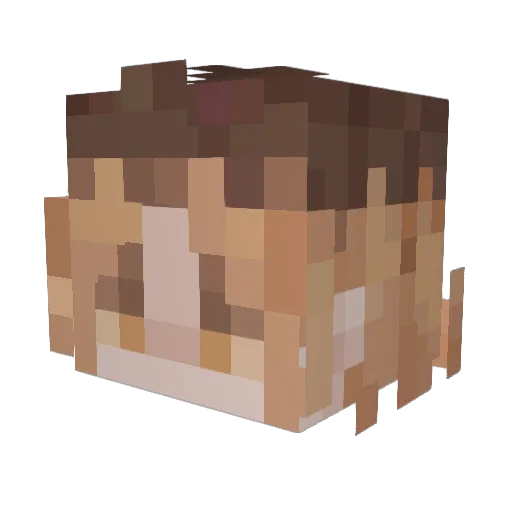 loveyooj Minecraft avatar head, 3D render