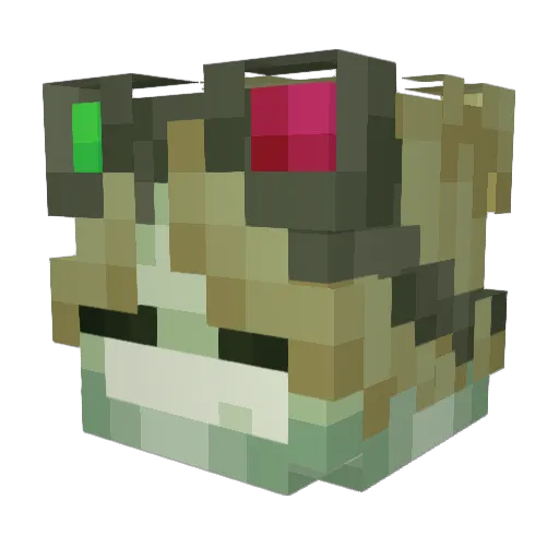 lovgGG Minecraft avatar head, 3D render