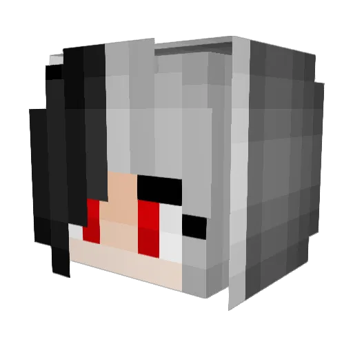 lovglow Minecraft avatar head, 3D render