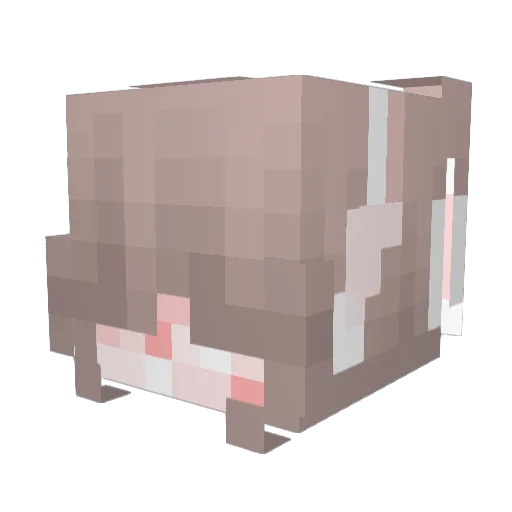 loviebny Minecraft avatar head, 3D render