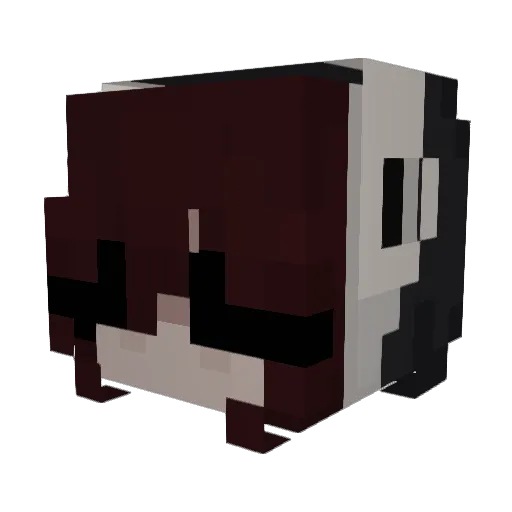 lovienne Minecraft avatar head, 3D render