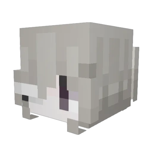lovier Minecraft avatar head, 3D render