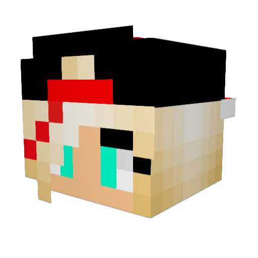 loving_heart33 Minecraft avatar head, 3D render