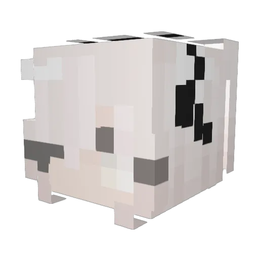 lovingkiki Minecraft avatar head, 3D render