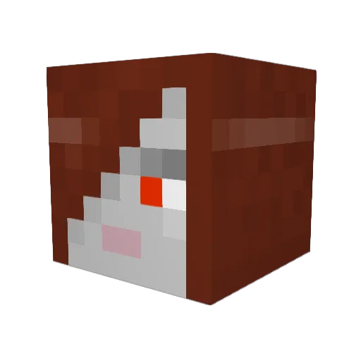 lovingthedark Minecraft avatar head, 3D render