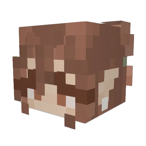 lovinlynn Minecraft avatar head, 3D render