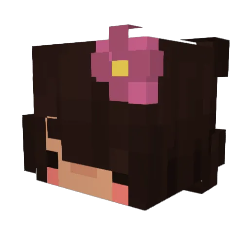 lovzn Minecraft avatar head, 3D render