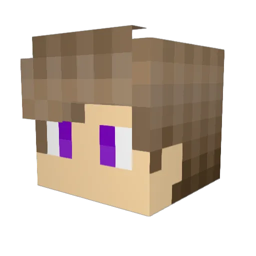 low_guy Minecraft avatar head, 3D render