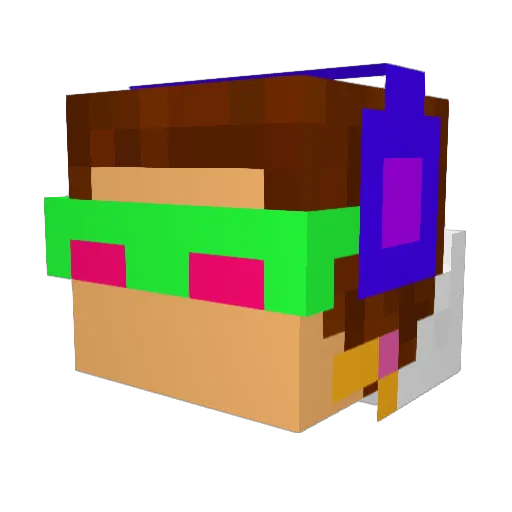 lowca00 Minecraft avatar head, 3D render